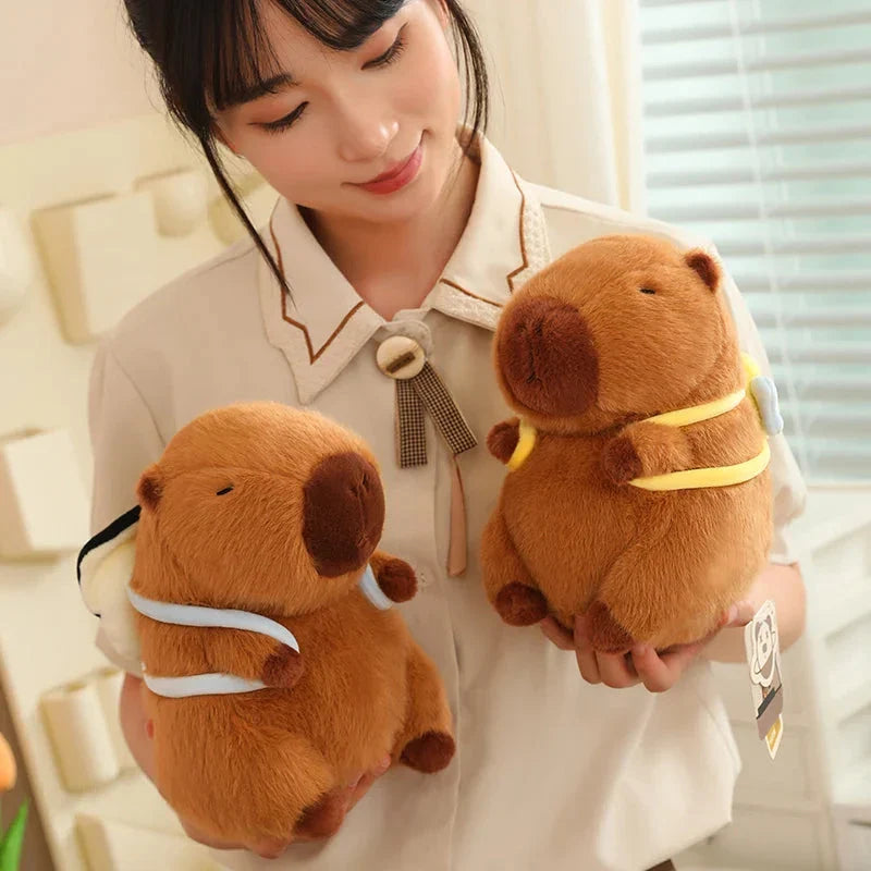 Kawaii Capybara with Backpack Plush Collection