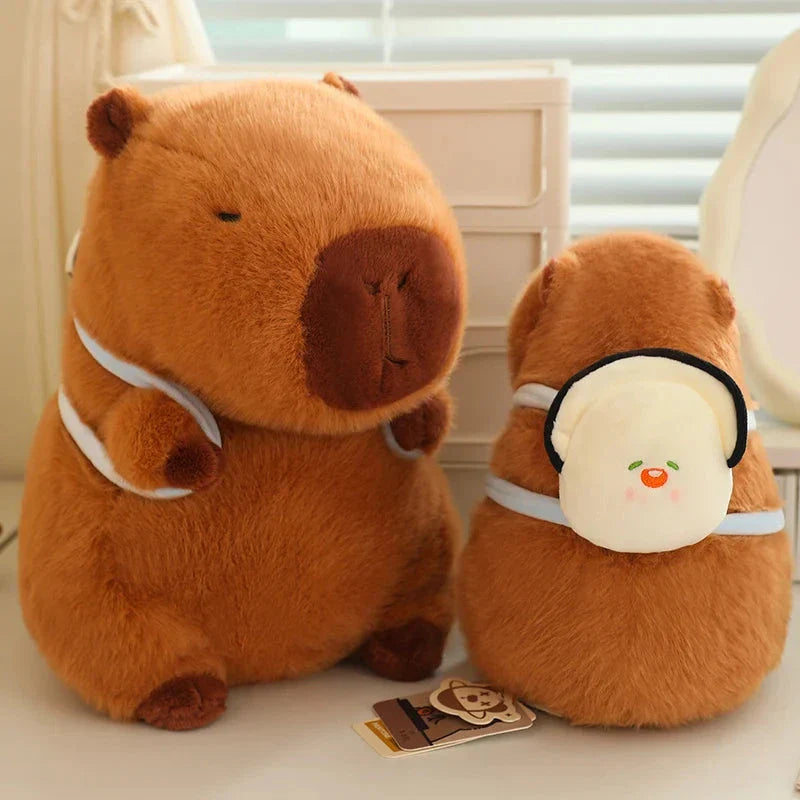 Kawaii Capybara with Backpack Plush Collection