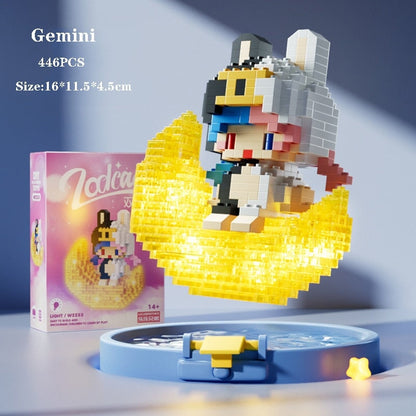 Kawaii Chibi Moon Zodiac Star Constellations Nano Building Blocks