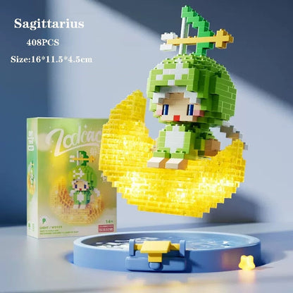 Kawaii Chibi Moon Zodiac Star Constellations Nano Building Blocks