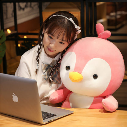 kawaii chibi penguin trio plushies