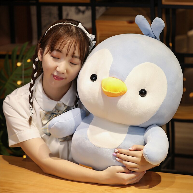 kawaii chibi penguin trio plushies