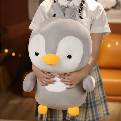 kawaii chibi penguin trio plushies