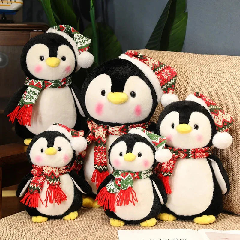 Kawaii Christmas Penguin Plushie