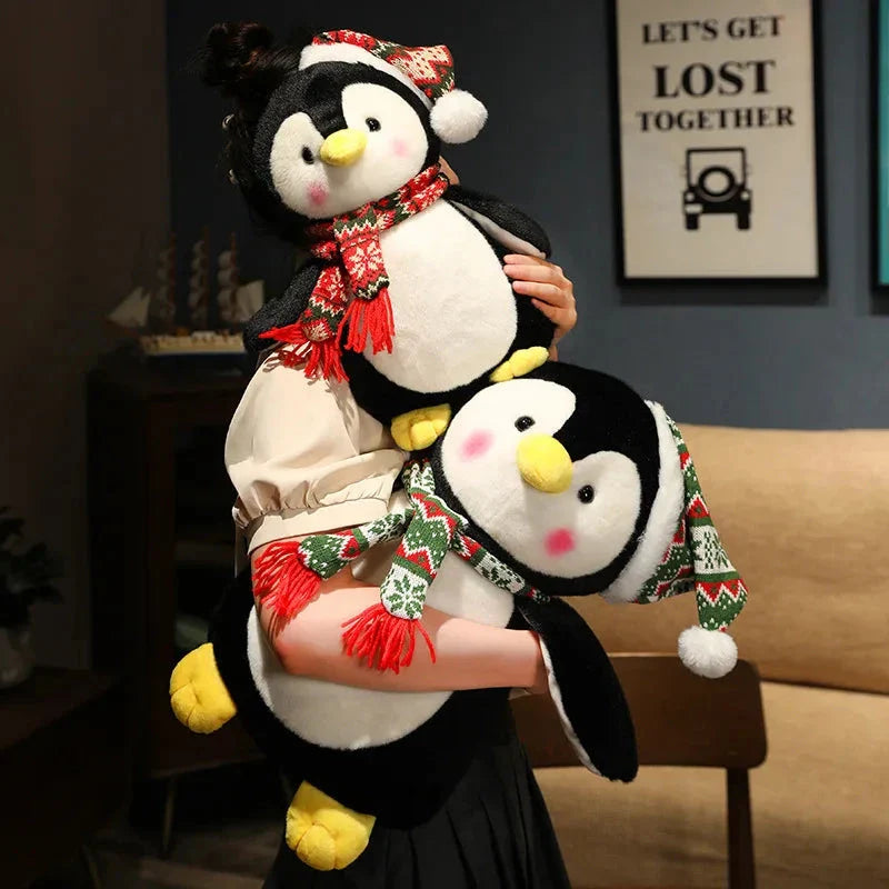 Kawaii Christmas Penguin Plushie