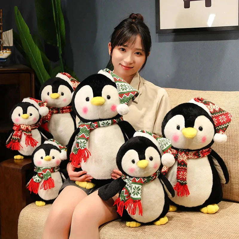 Kawaii Christmas Penguin Plushie