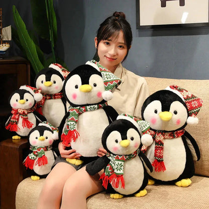 Kawaii Christmas Penguin Plushie