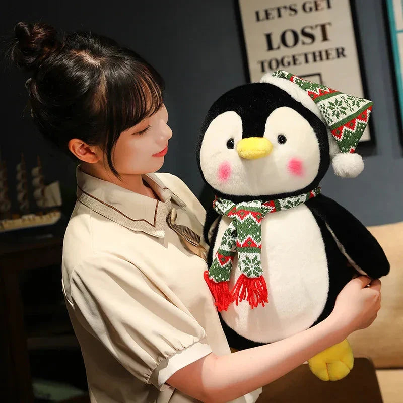 Kawaii Christmas Penguin Plushie