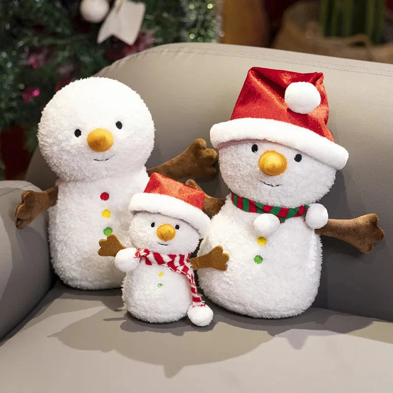 Kawaii Christmas Snow Man Gingerbread Man Plushies