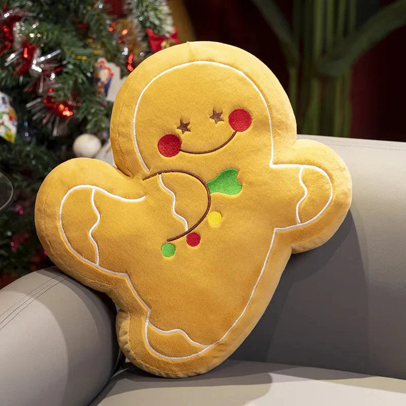 Kawaii Christmas Snow Man Gingerbread Man Plushies
