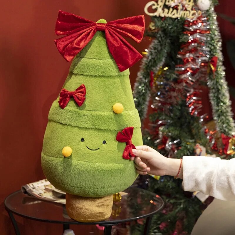 Kawaii Christmas Tree Wreath Door Ring Plushies