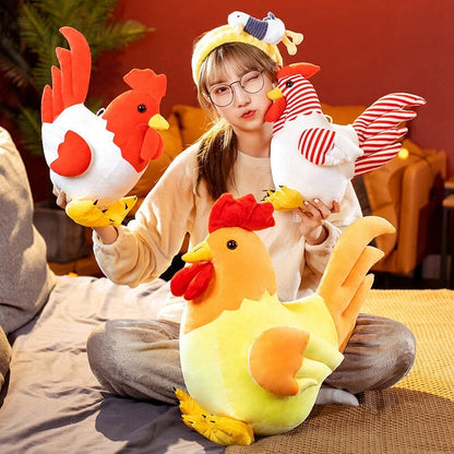 Kawaii Chubby Chicken Plushie Family