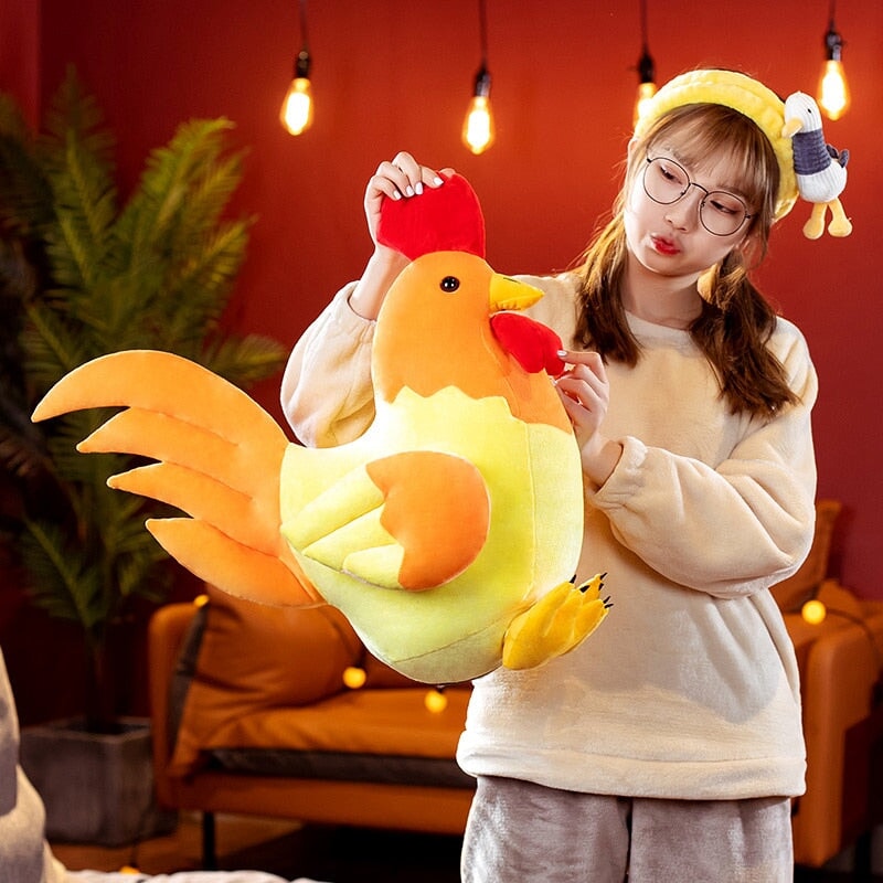 Kawaii Chubby Chicken Plushie Family
