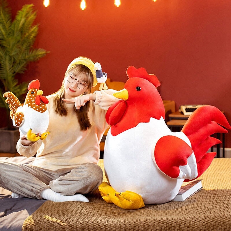 Kawaii Chubby Chicken Plushie Family