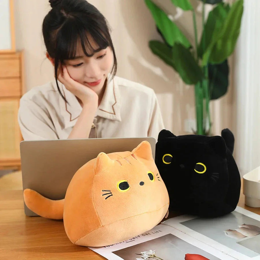 Kawaii Chunky Cat Plushies with Kittens