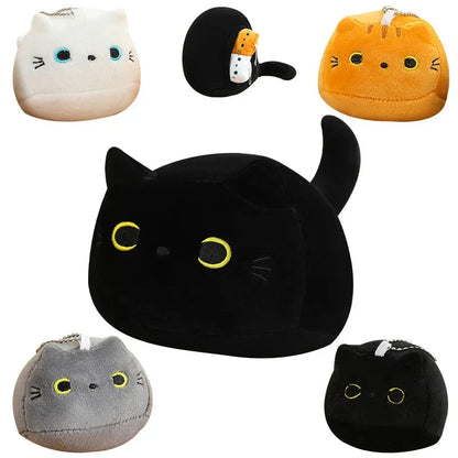 Kawaii Chunky Cat Plushies with Kittens
