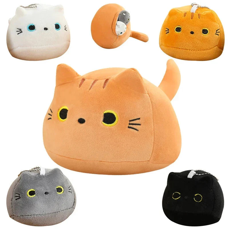 Kawaii Chunky Cat Plushies with Kittens