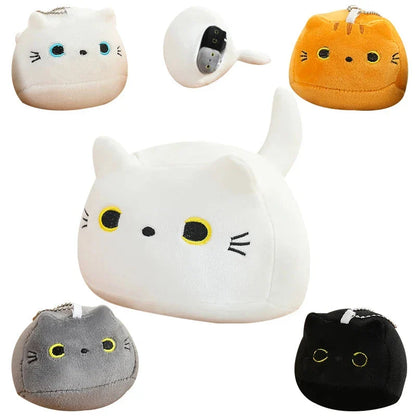 Kawaii Chunky Cat Plushies with Kittens