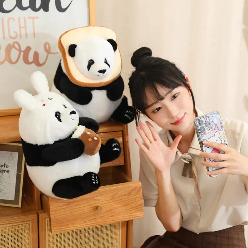 Kawaii Chunky Panda Plushie Crew