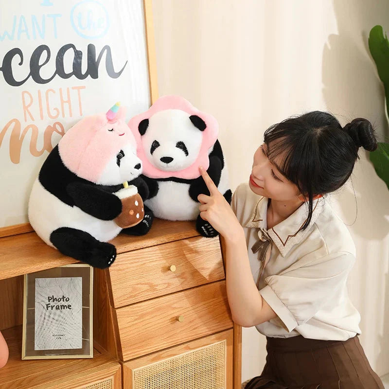Kawaii Chunky Panda Plushie Crew