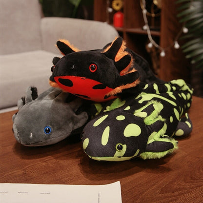 Kawaii Colorful Likelike Axolotl Plushie Family