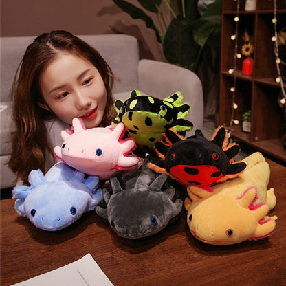 Kawaii Colorful Likelike Axolotl Plushie Family
