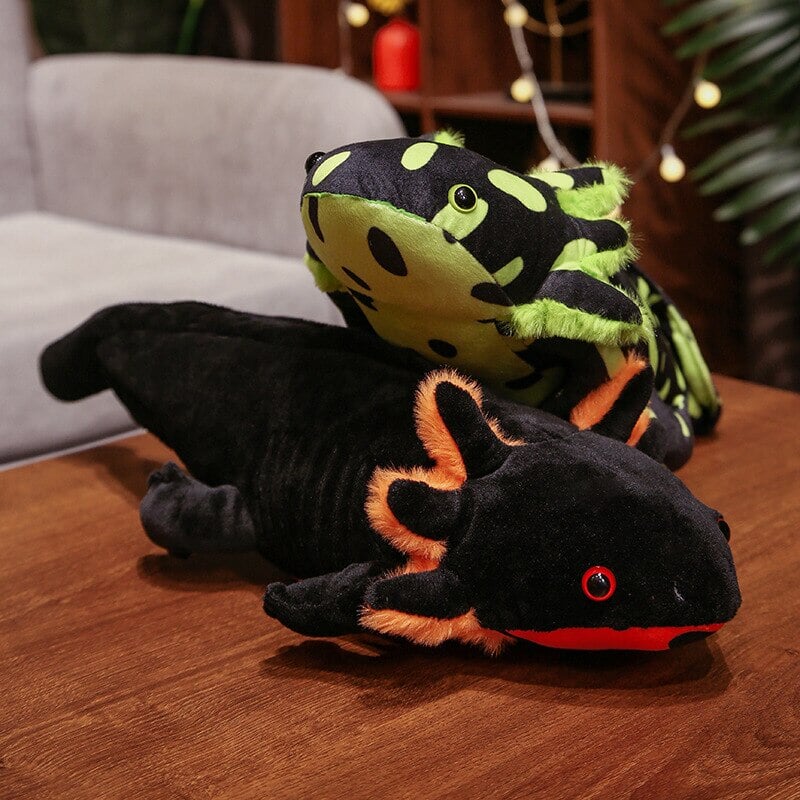 Kawaii Colorful Likelike Axolotl Plushie Family