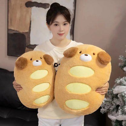 Kawaii Dog Bread Baguette Plushie
