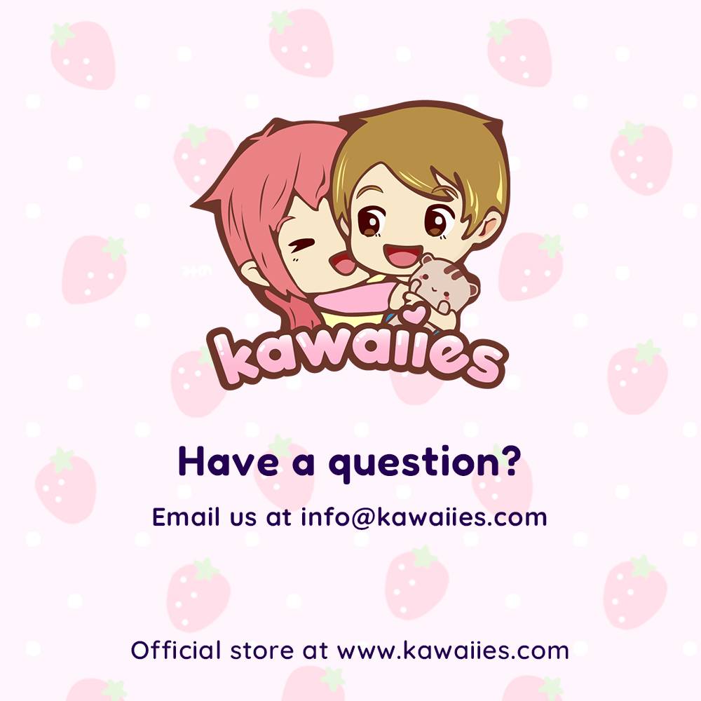 Kawaii Flower Black White Cat Plushies