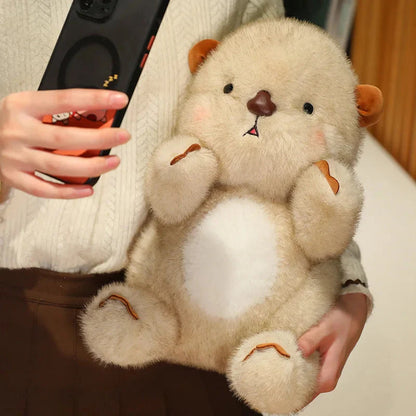 Kawaii Fluffy Blushing Otter Plushie