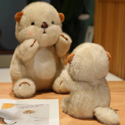 Kawaii Fluffy Blushing Otter Plushie