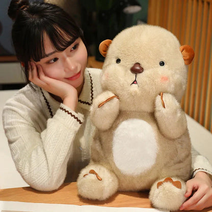 Kawaii Fluffy Blushing Otter Plushie