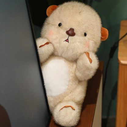 Kawaii Fluffy Blushing Otter Plushie