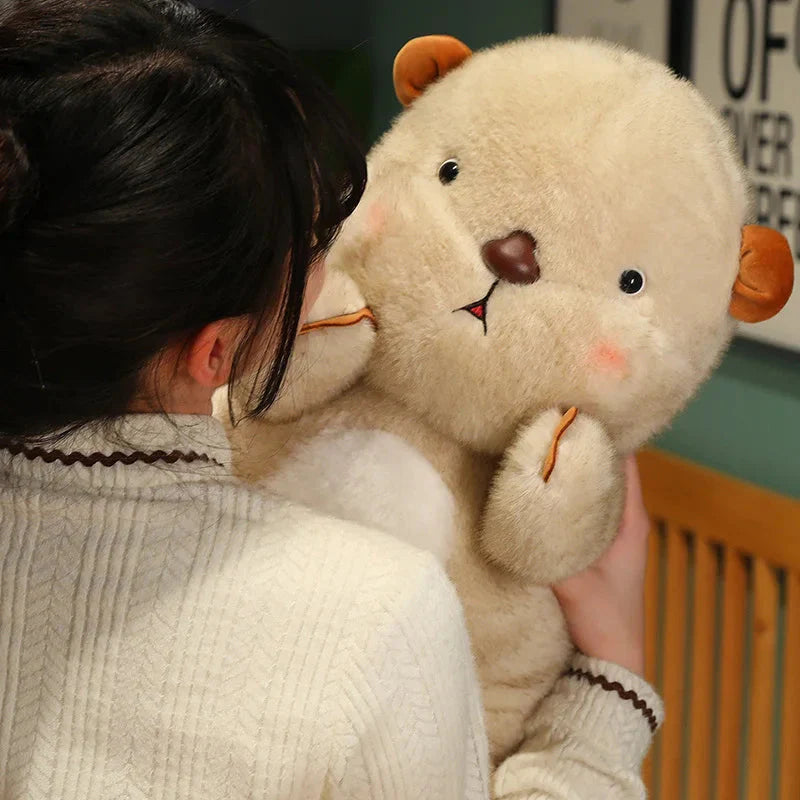 Kawaii Fluffy Blushing Otter Plushie