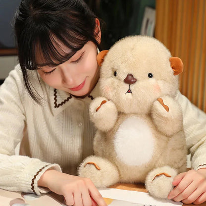 Kawaii Fluffy Blushing Otter Plushie