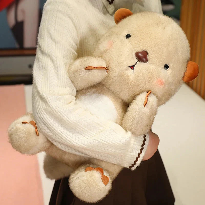 Kawaii Fluffy Blushing Otter Plushie