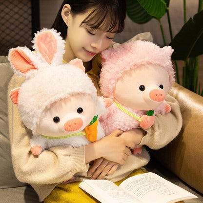 Kawaii Fluffy Cosplay Piggy Plushies