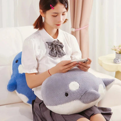 Kawaii Fluffy Gray Blue Killer Whale Plushies