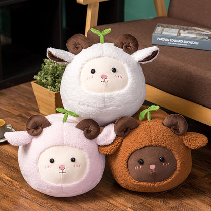Kawaii Fluffy Sheep Goat Ram Plushie