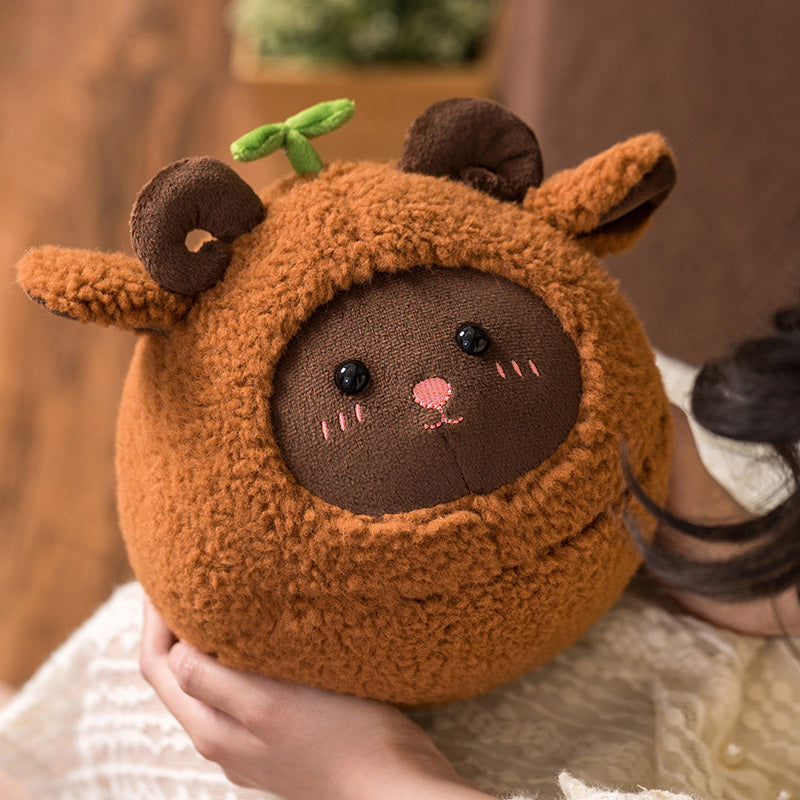 Kawaii Fluffy Sheep Goat Ram Plushie