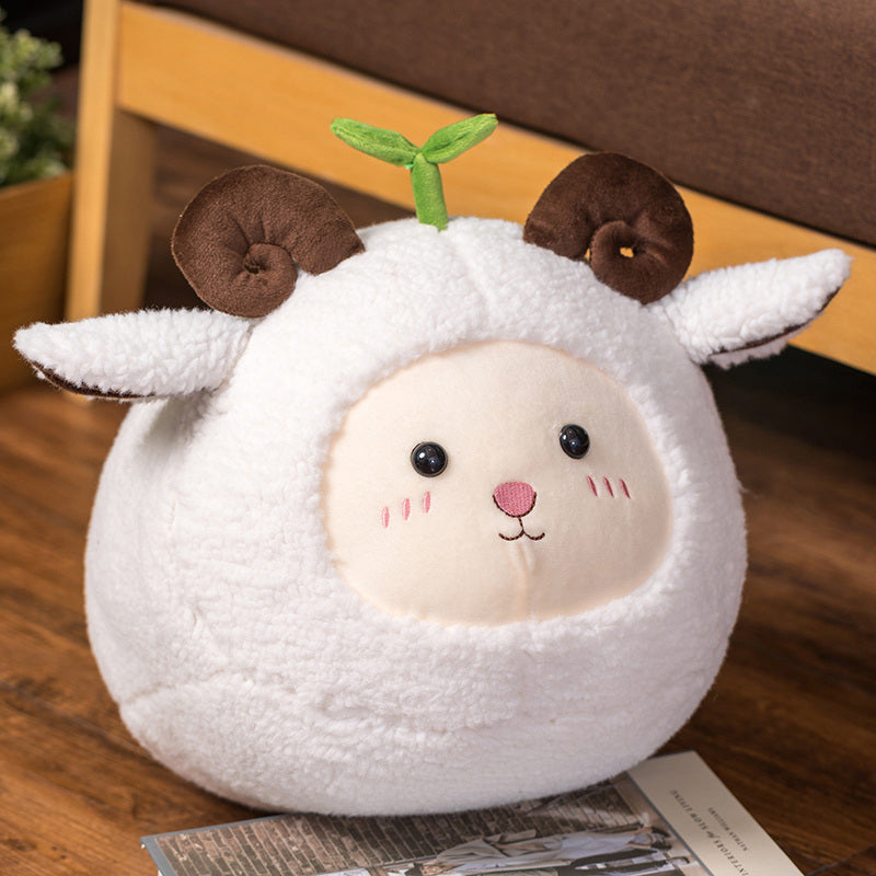 Kawaii Fluffy Sheep Goat Ram Plushie
