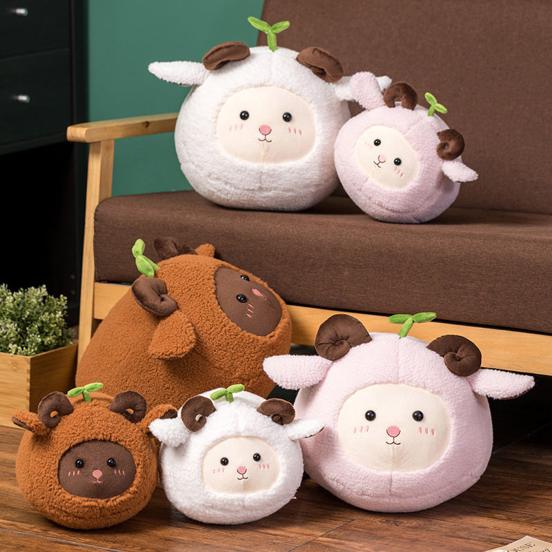 Kawaii Fluffy Sheep Goat Ram Plushie