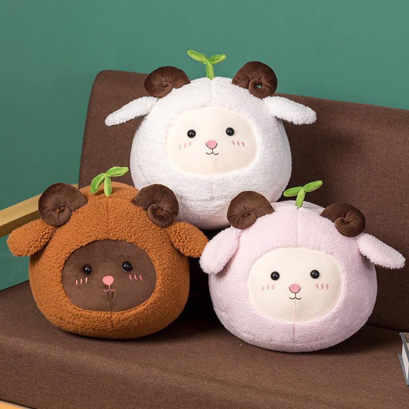 Kawaii Fluffy Sheep Goat Ram Plushie