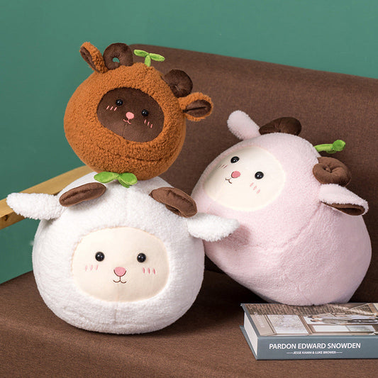 Kawaii Fluffy Sheep Goat Ram Plushie