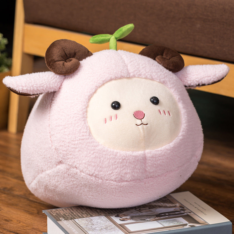 Kawaii Fluffy Sheep Goat Ram Plushie