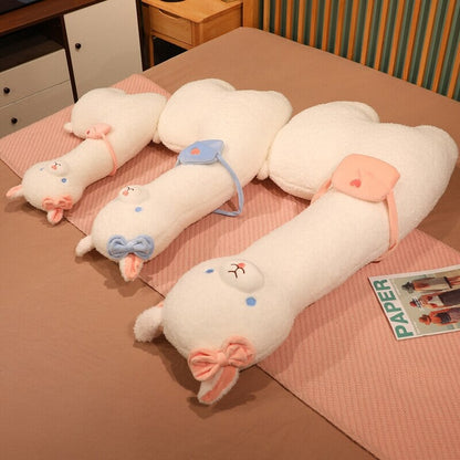 Kawaii Fluffy White Pancake Alpaca Plushie