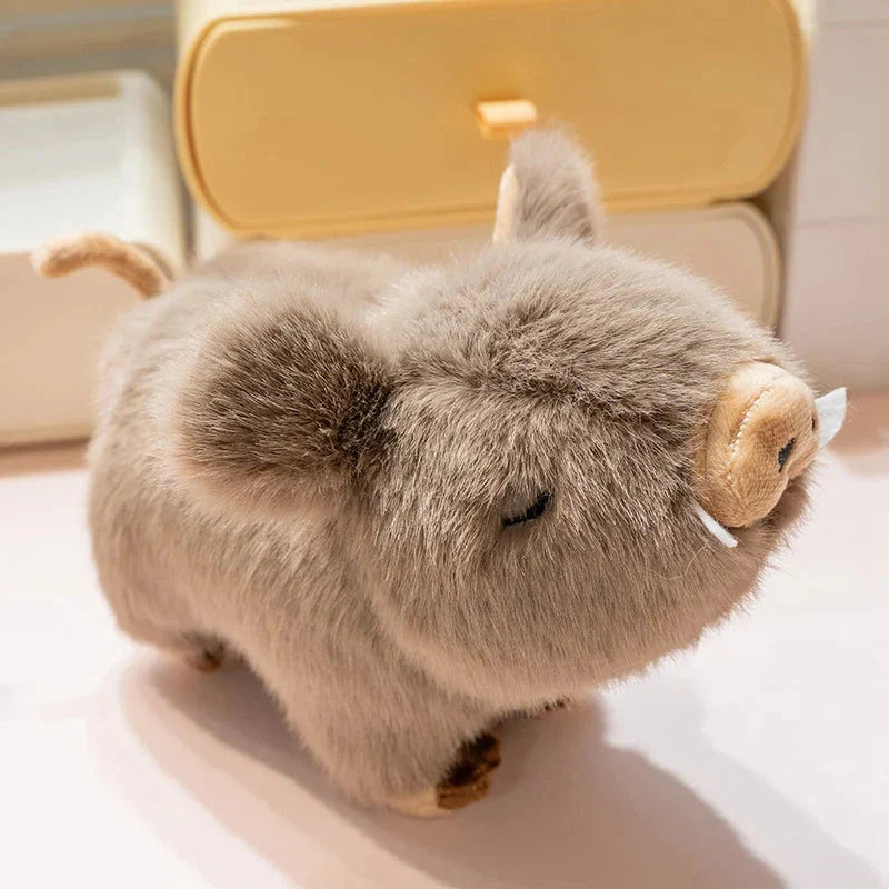 Kawaii Fluffy Wild Boar Plushie