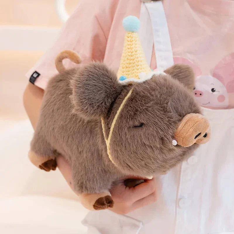 Kawaii Fluffy Wild Boar Plushie
