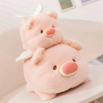 Kawaii Flying Angel Pig Plush