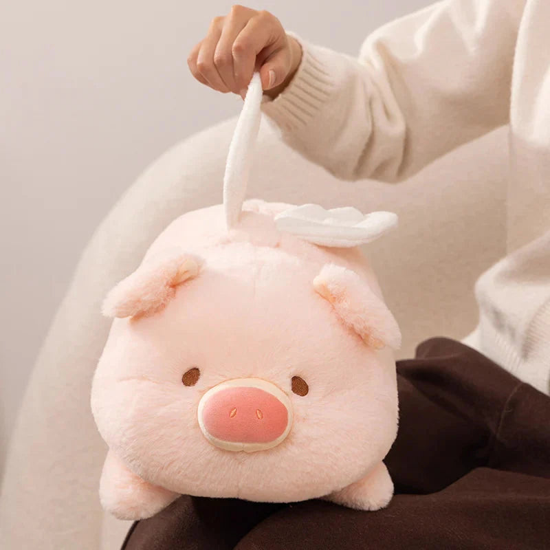 Kawaii Flying Angel Pig Plush